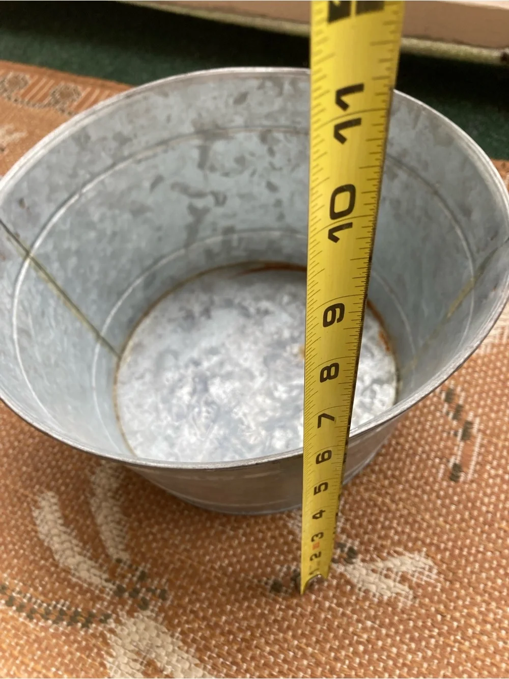 Galvanized Metal Tub with Handles - Gray